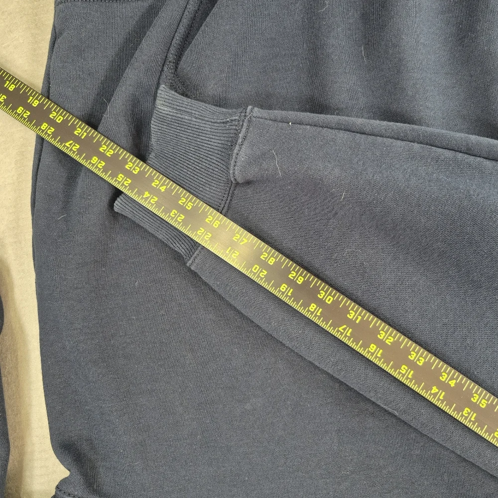Carhartt Men's XXL Rain Defender Loose Fit Heavyweight Quarter-Zip Hoodie Blue - Picture 9 of 12